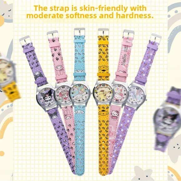 Cinnamoroll Blue and Pink Cartoon Quartz Wristwatch - Picture 10 of 10